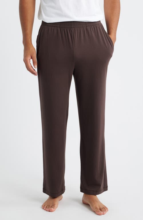 Skims Jersey Pajamas In Brown