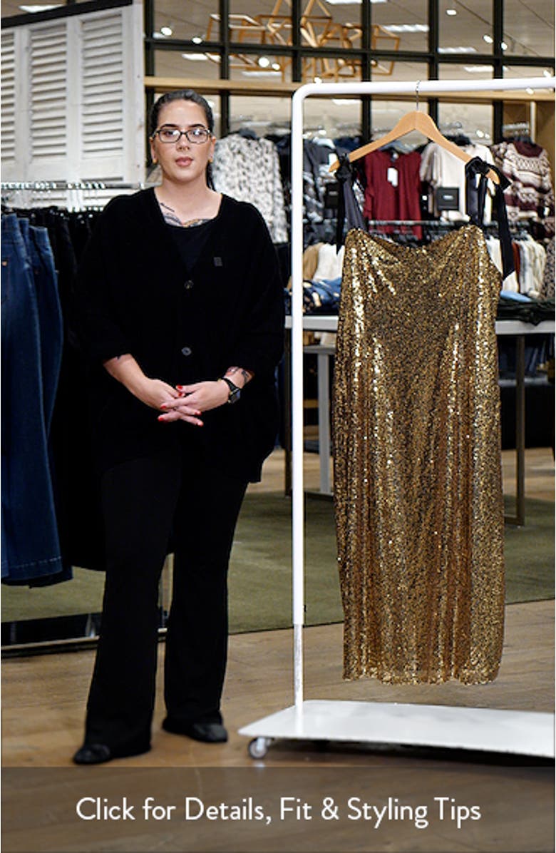 Adelisa Sequin Tie Strap Midi Dress, sales video thumbnail