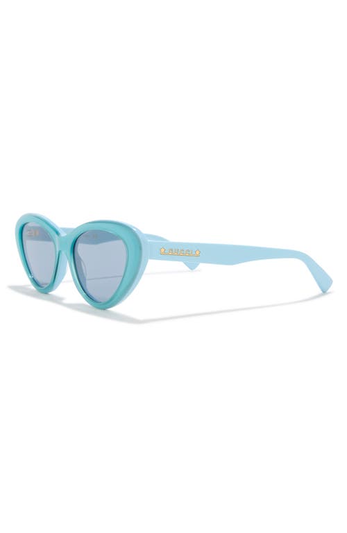 Gucci 54mm Cat Eye Sunglasses In Blue