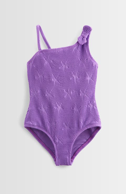 Kids' One-Shoulder One-Piece Swimsuit (Toddler, Little Kid & Big Kid)