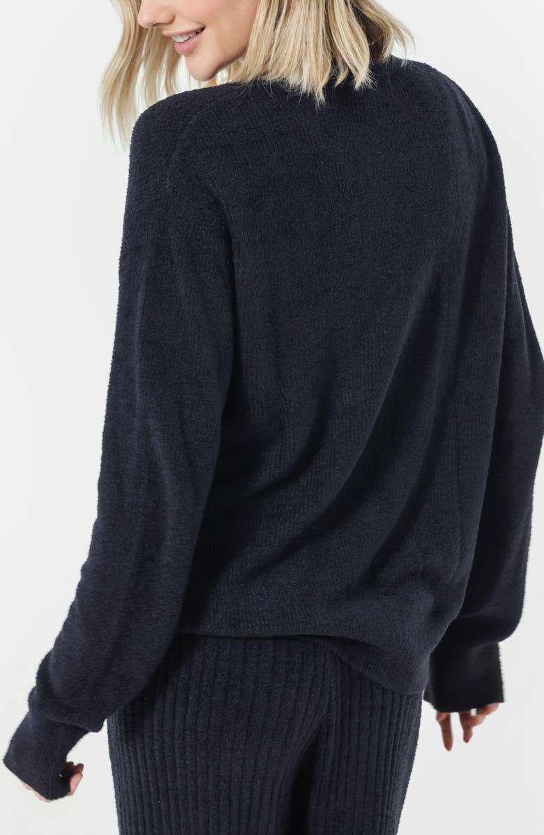 Sunday Citizen Cloud Cool Oversize Rib Cardigan, Alternate, color, Coal