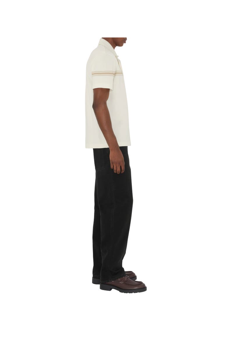 Burberry Striped Cotton Polo Shirt, Alternate, color,