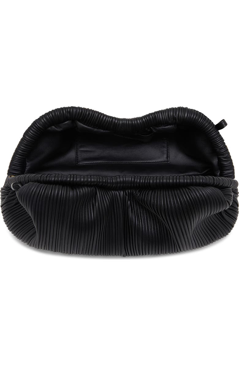 Mansur Gavriel Cloud Plissé Leather Clutch, Alternate, color,