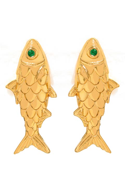 Fish Stud Earrings