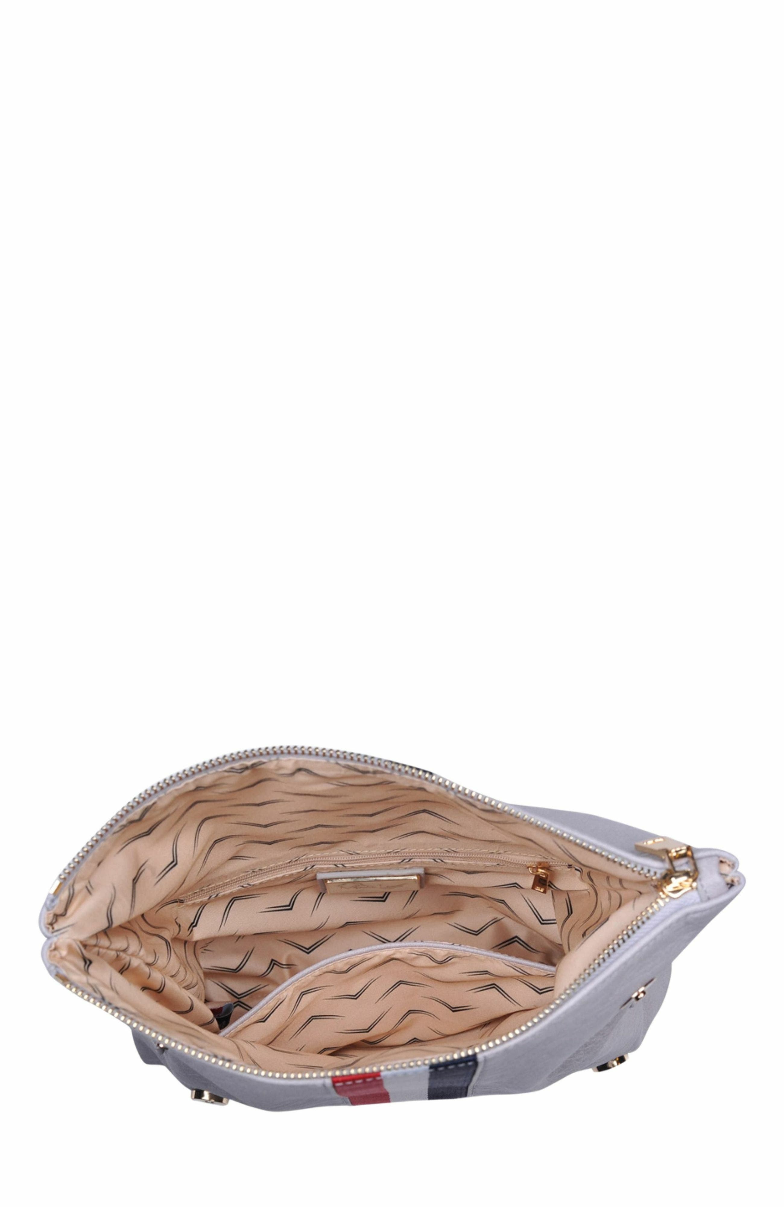 MODA LUXE Jules Clutch, Alternate, color, Dove Grey