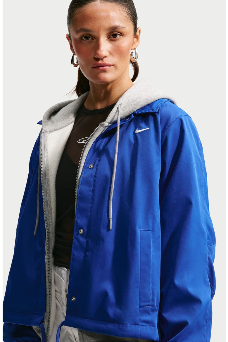 Woven Coach Jacket, Alternate, color, OLD ROYAL/ SAIL