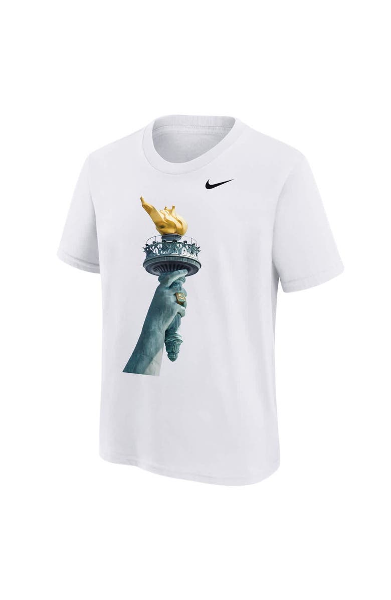 Outerstuff Youth  White New York Liberty 2024 WNBA Finals Champions Ring Parade T-Shirt, Alternate, color, 