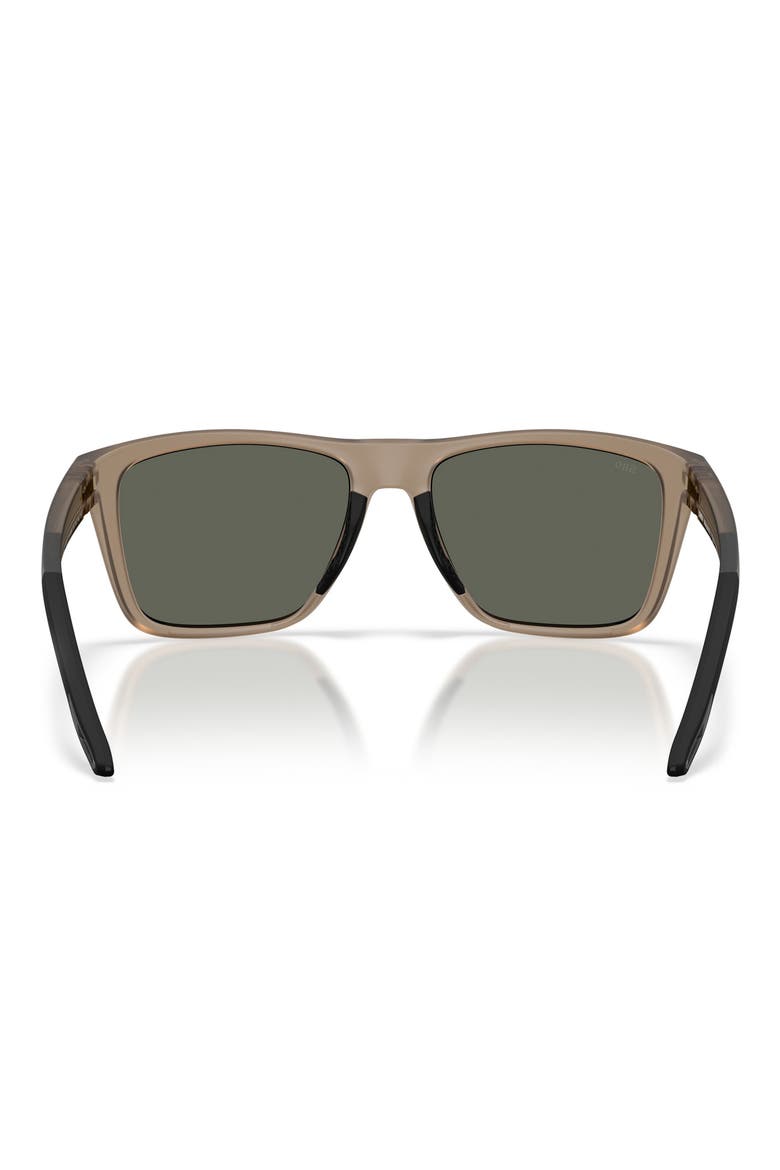 Mainsail XL 59mm Polarized Square Sunglasses, Alternate, color, MATTE BROWN SMOKE / GRAY 580G