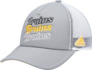 adidas Women's adidas Gray/White Boston Bruins Foam Trucker Snapback Hat