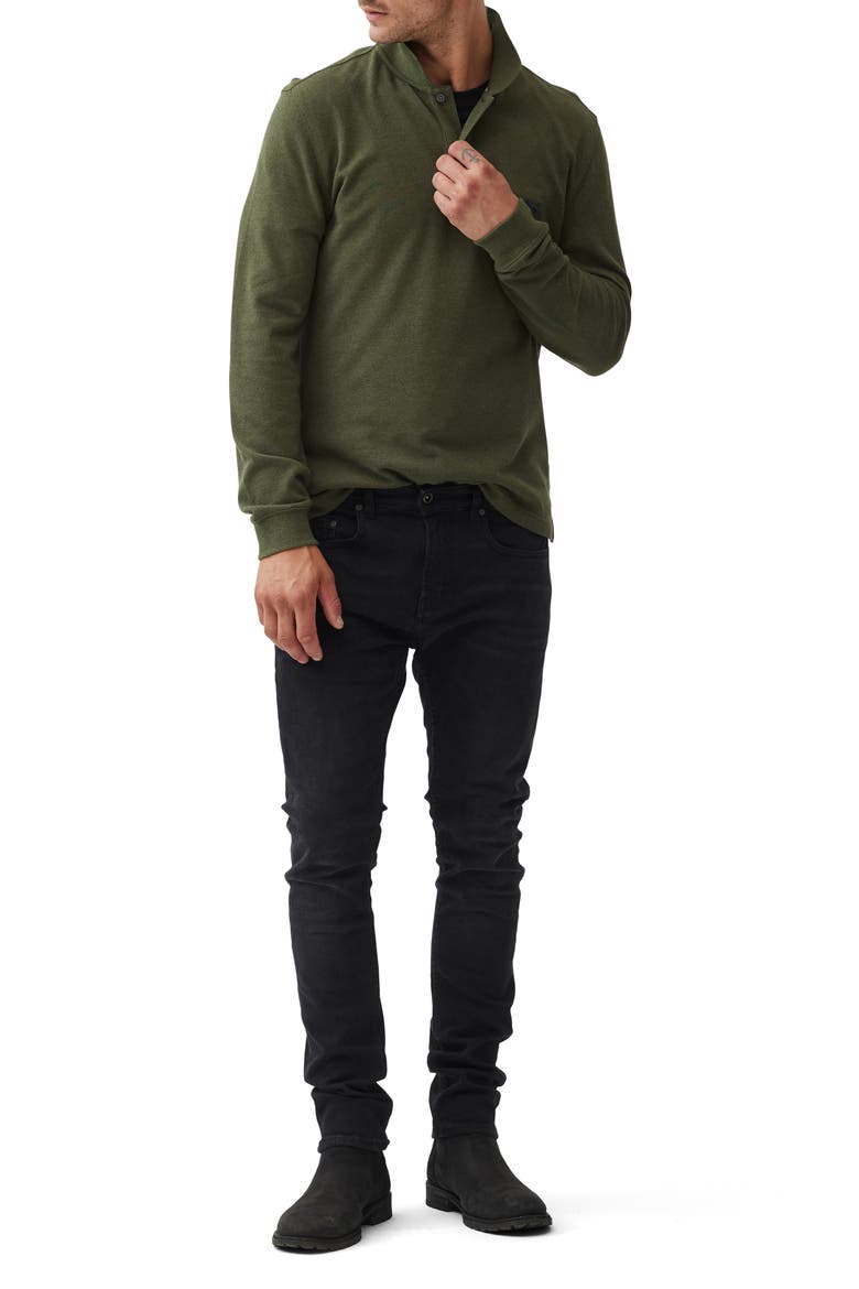 Gunn Piqué Polo, Alternate, color, ARMY