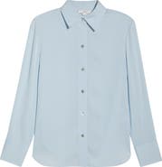 Vince Stretch Silk Button-Up Shirt