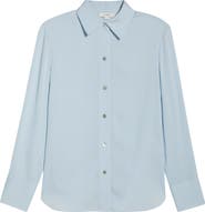 Vince Stretch Silk Button-Up Shirt