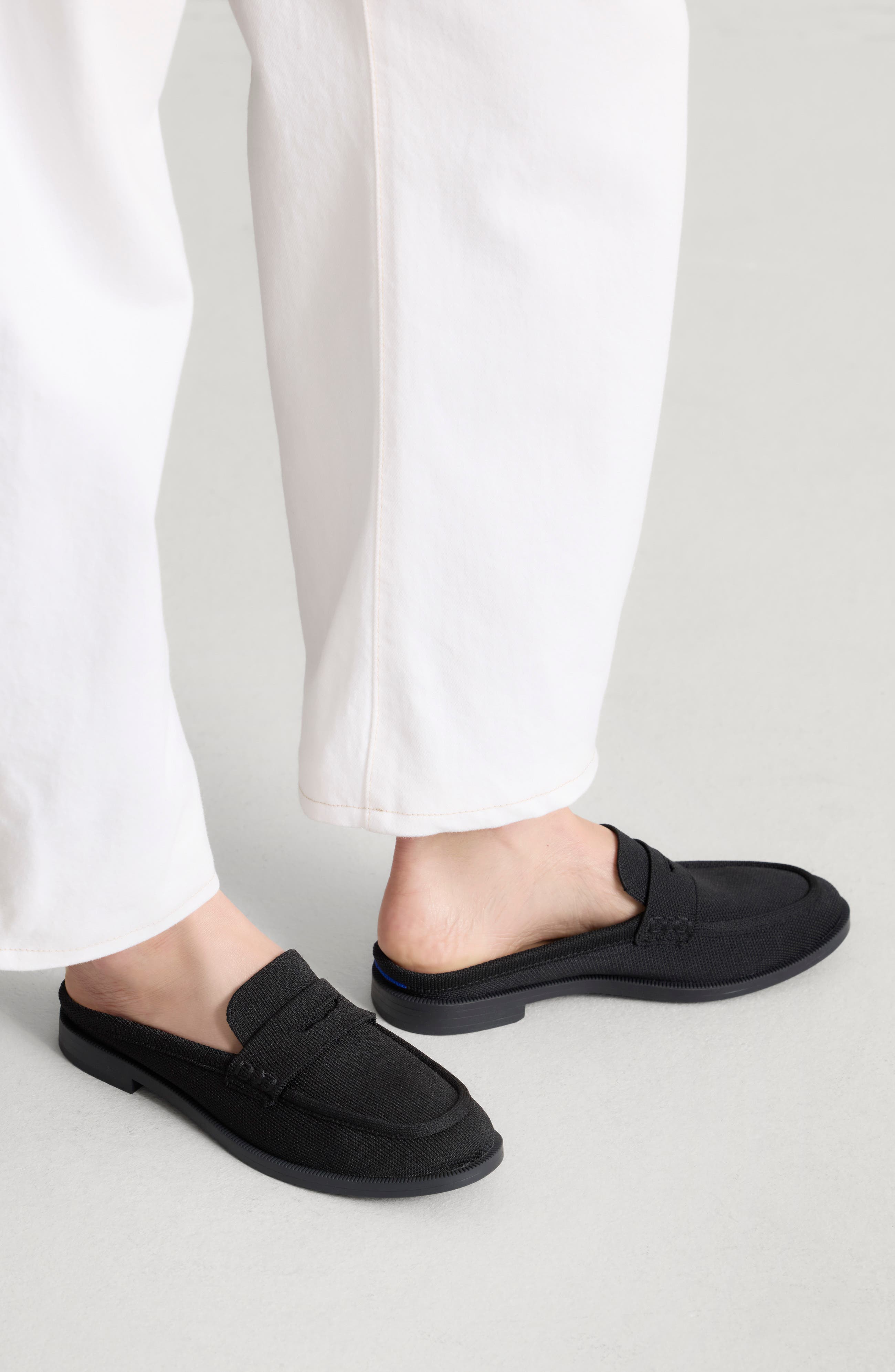 The Penny Loafer Mule, Alternate, color, BLACK