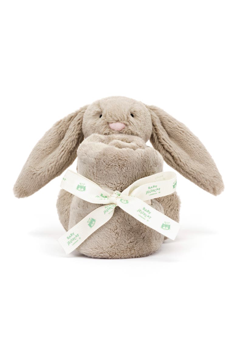 Bashful Bunny 5.9-Inch Plushie & Soother Blanket, Alternate, color, BROWN