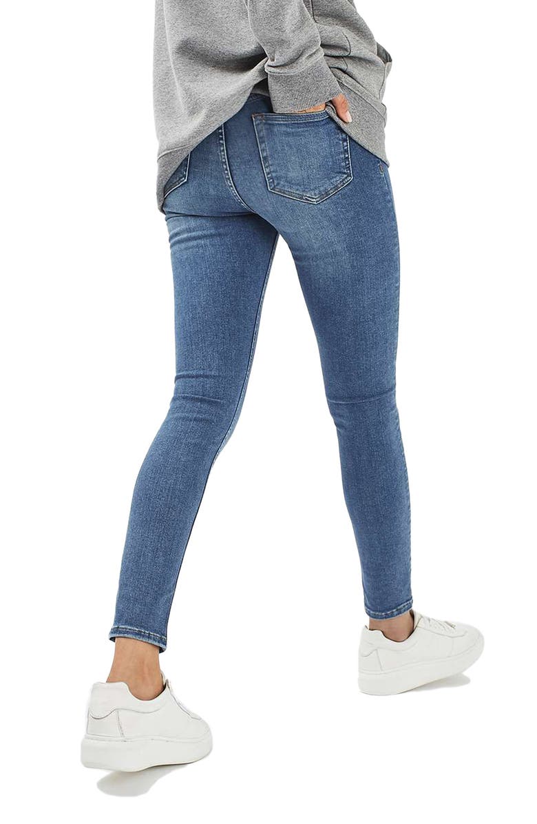 Topshop Jamie High Waist Crop Skinny Jeans, Alternate, color, 