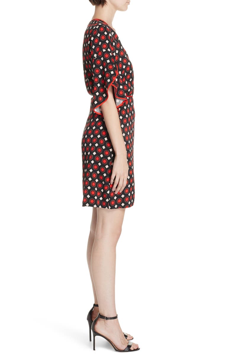 DVF Cinnamon Tulip Sleeve Wrap Dress, Alternate, color,