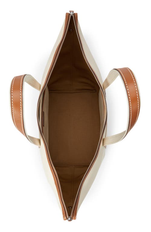 Polo Ralph Lauren Bellport Leather-trimmed Canvas Tote Bag