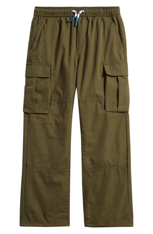 Mini Boden Kids' Adventure Cotton Lined Cargo Pants in Woodland Green  product