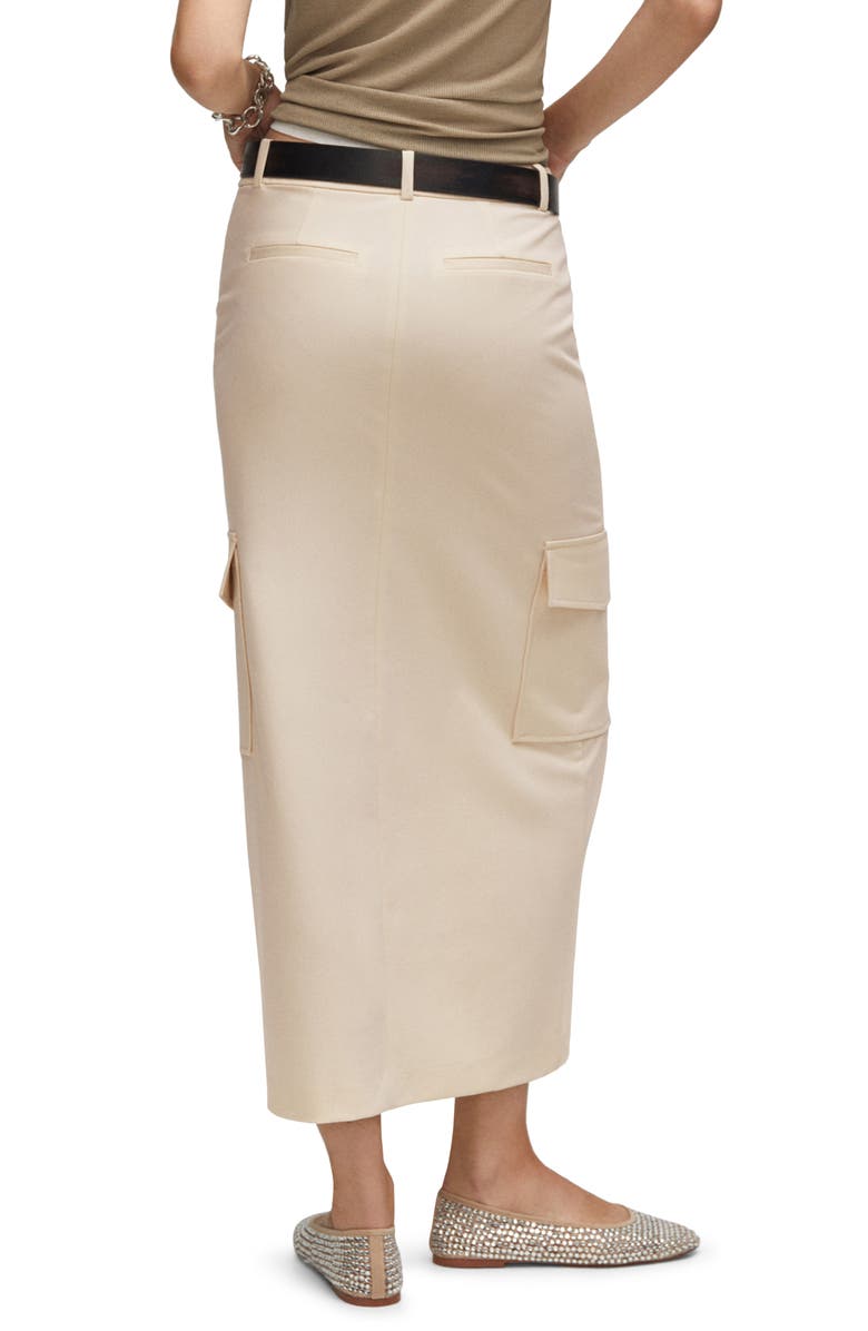 MANGO Cargo Maxi Skirt, Alternate, color,