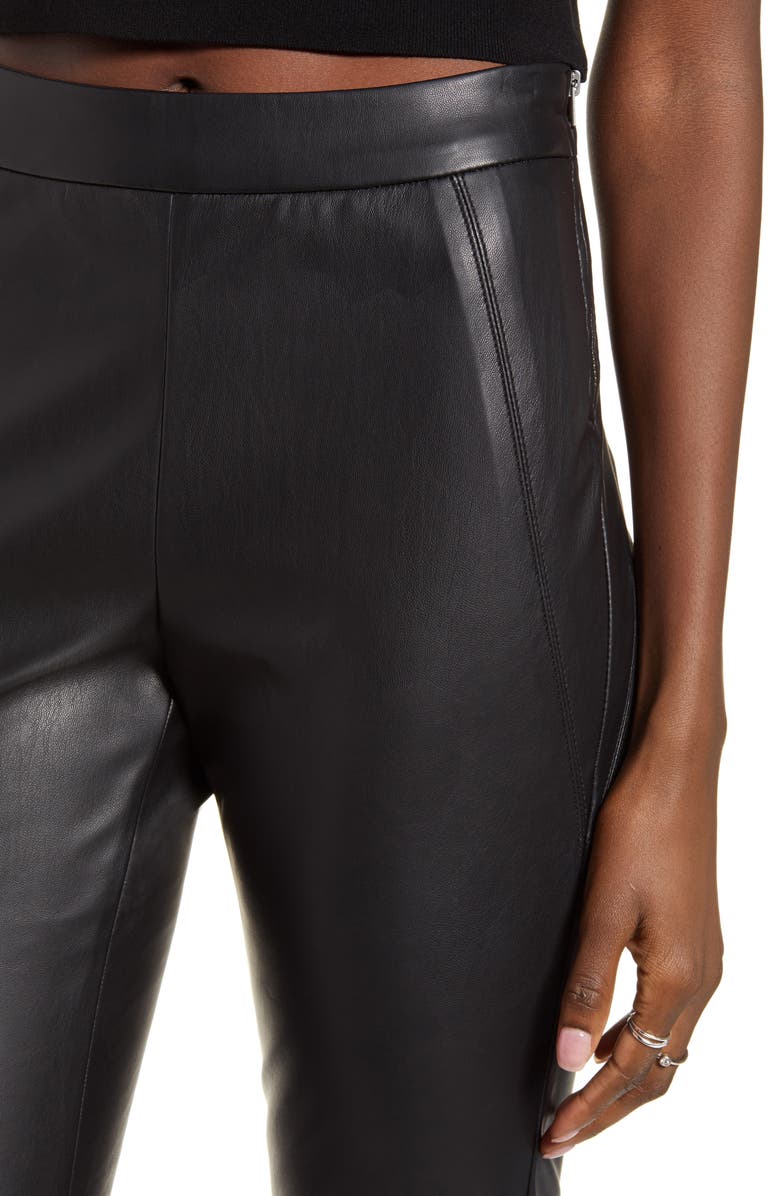 VERO MODA Sevena Faux Leather Stretch Leggings, Alternate, color, 