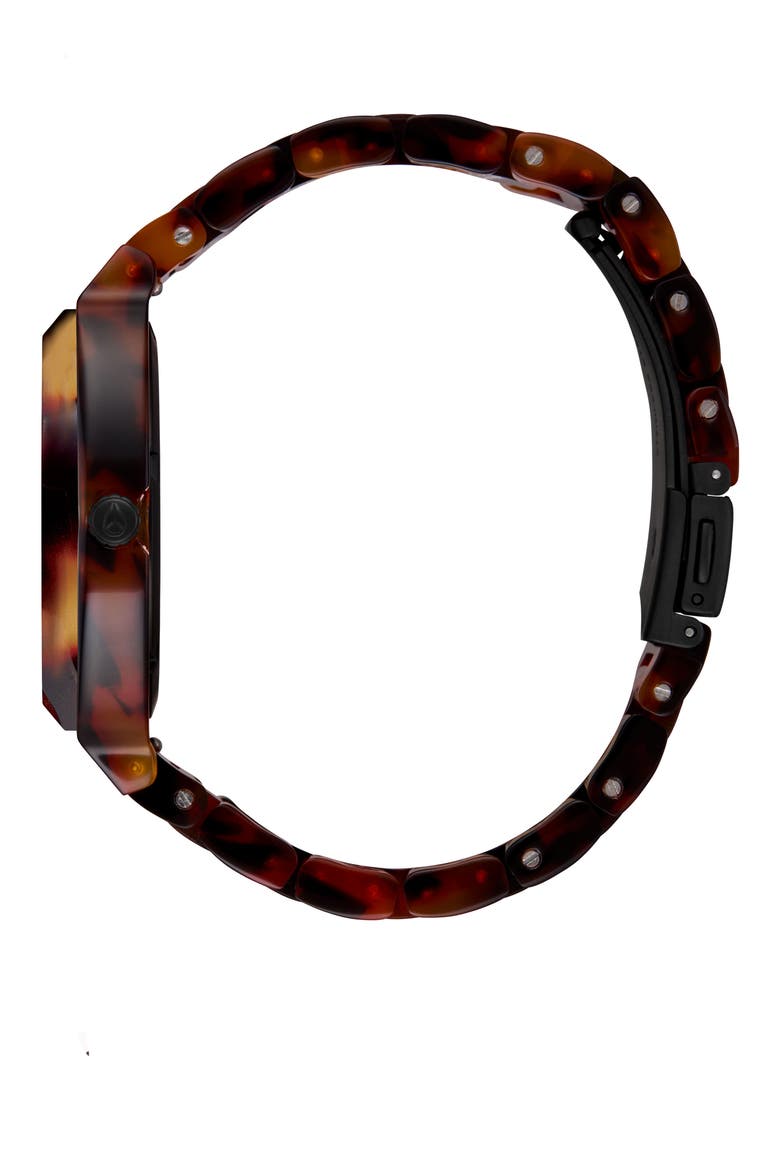 The Time Teller Acetate Bracelet Watch, 40mm, Alternate, color, TORTOISE / OXBLOOD