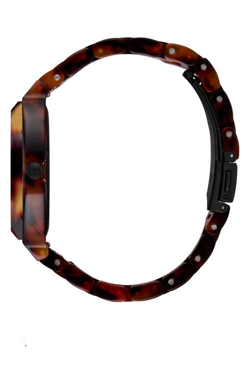 Nixon Time Teller Acetate Bracelet Watch, 40mm In Brown