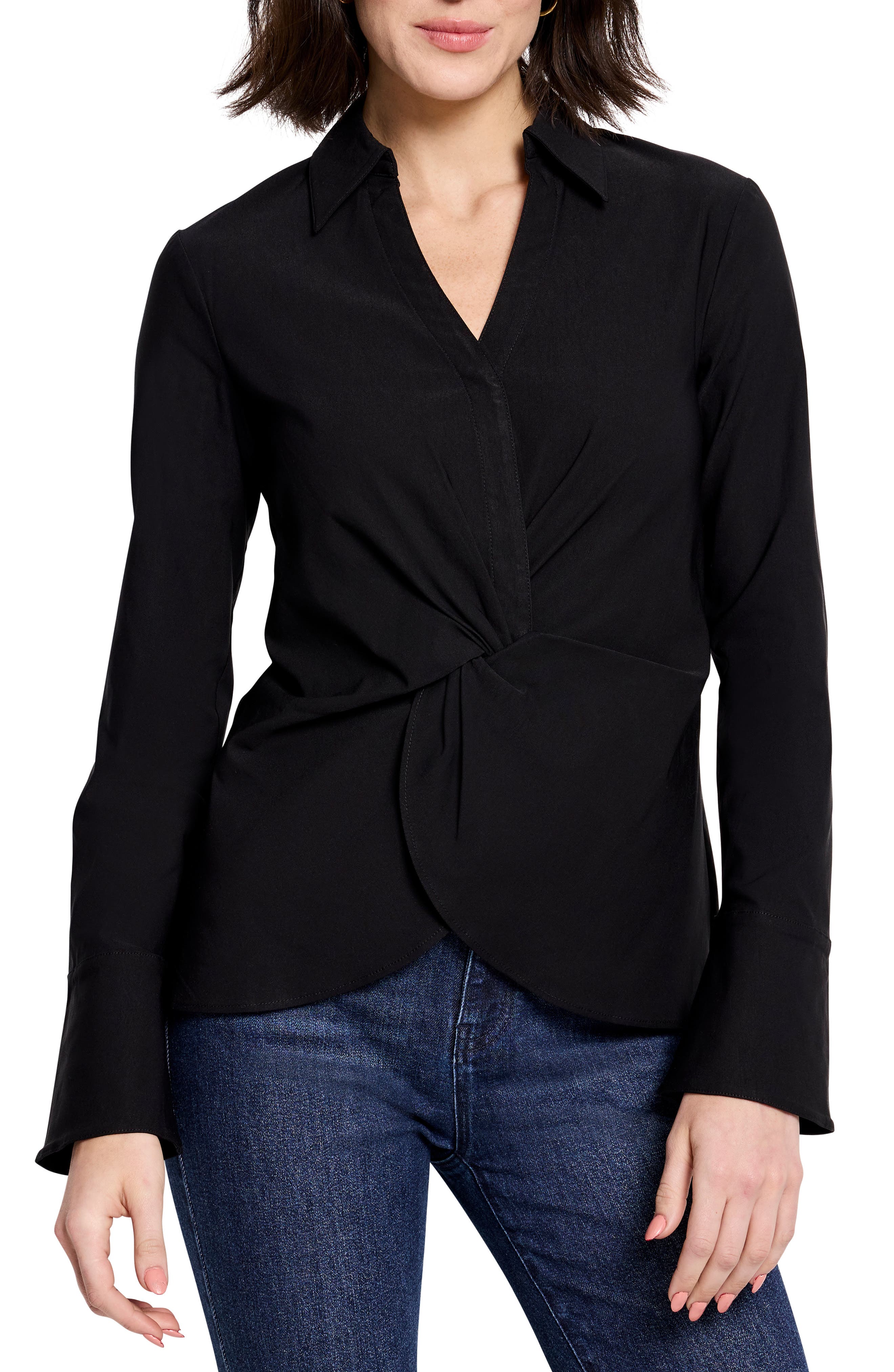 Wonderstretch Twist Front Top