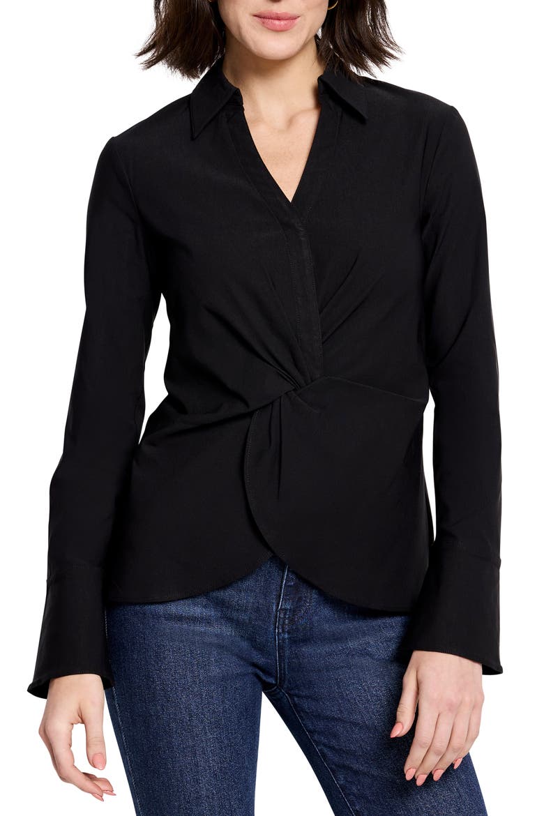Wonderstretch Twist Front Top, Main, color, BLACK ONYX