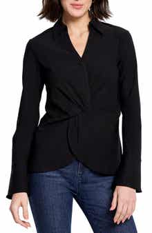 Wonderstretch Twist Front Top