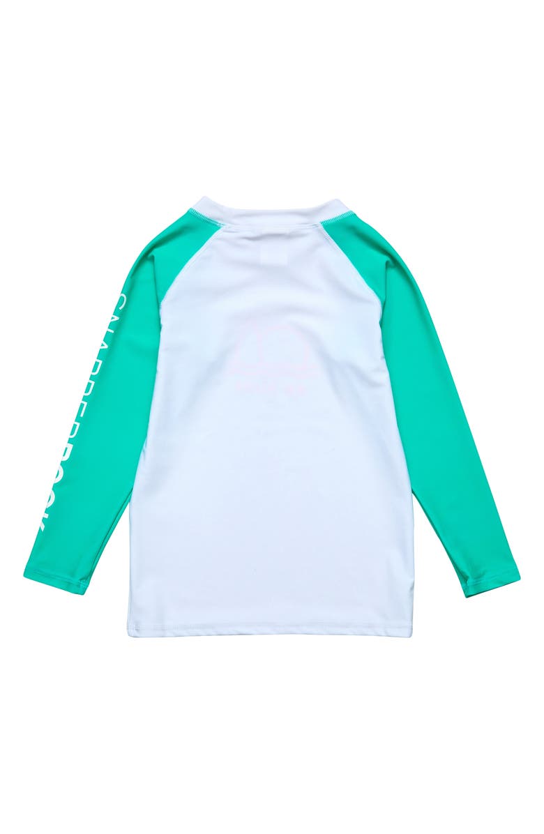 Snapper Rock Kids' Geo Surf Graphic Rashguard, Alternate, color, White