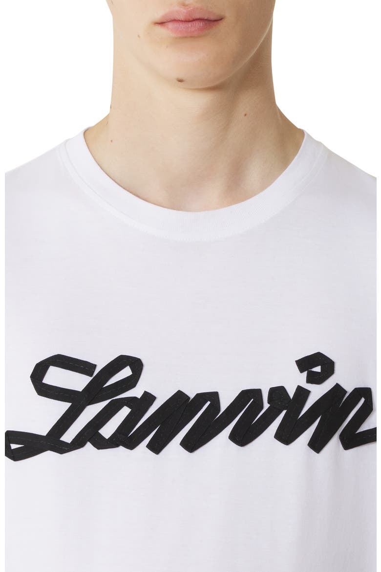 White Lanvin Ribbon T-Shirt, Alternate, color, Optic White