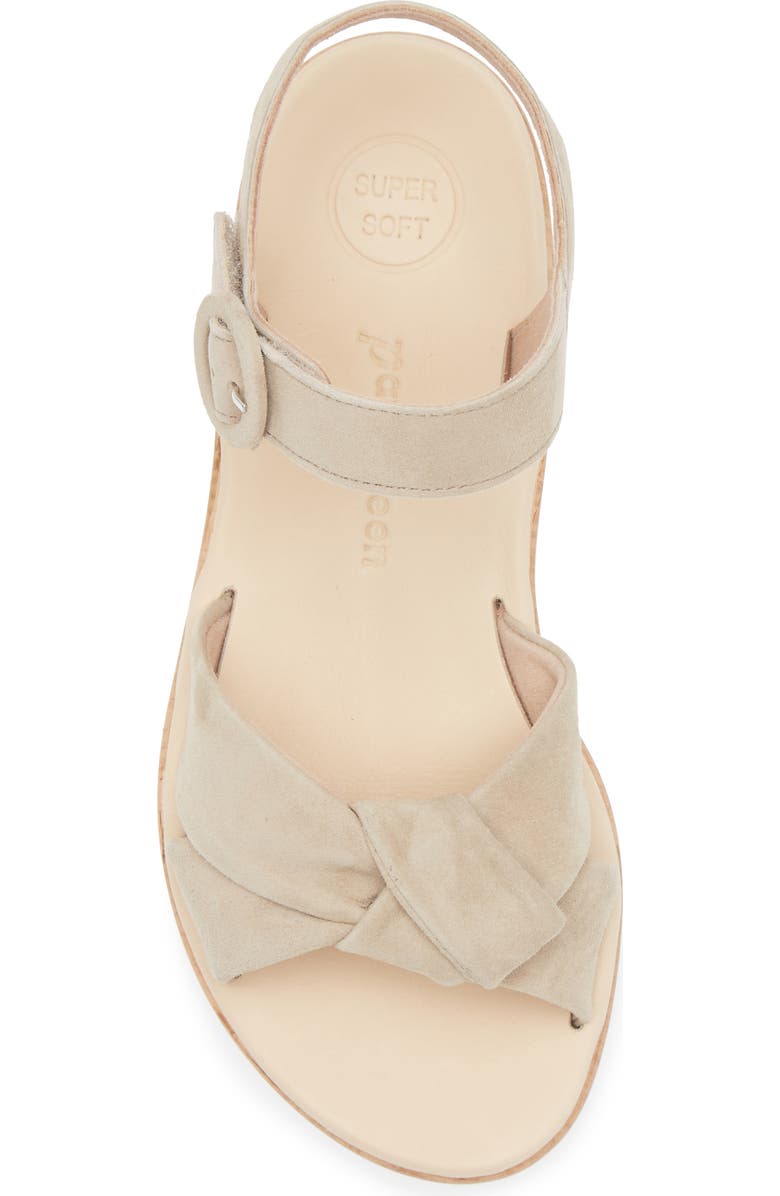 Paul Green Trento Ankle Strap Platform Sandal, Alternate, color, Champagne Suede