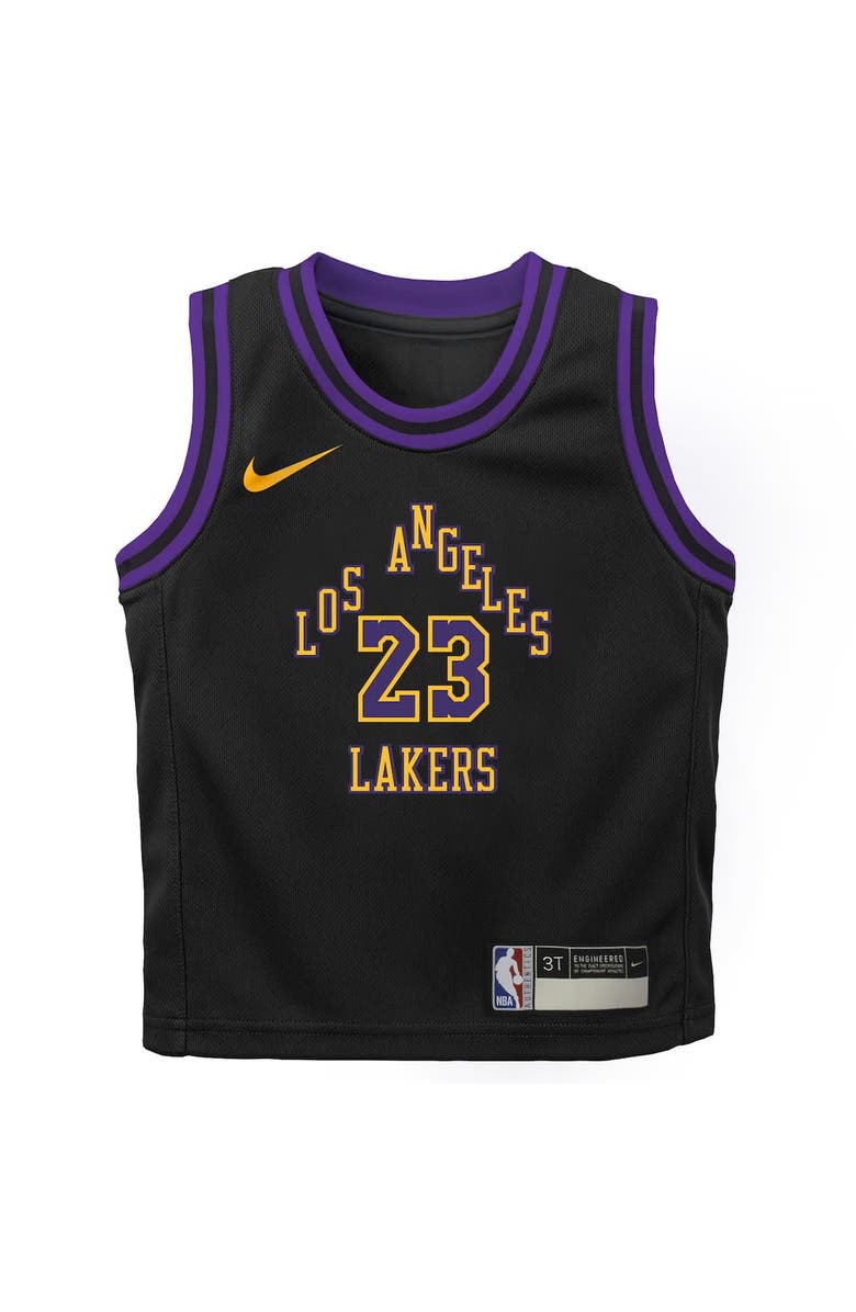 Nike Toddler Nike LeBron James Black Los Angeles Lakers 2025/26 City Edition Swingman Jersey, Alternate, color, Black