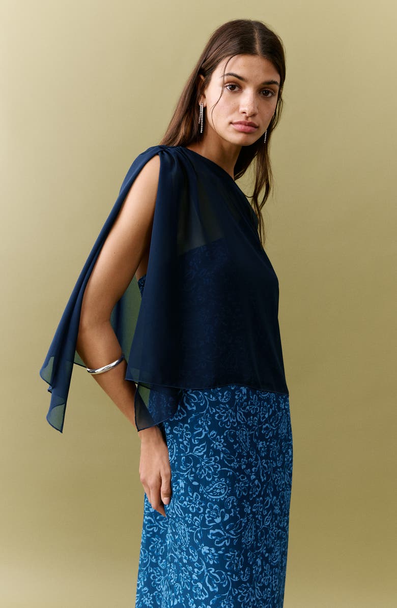 MANGO TEEN Sheer Poncho, Alternate, color,