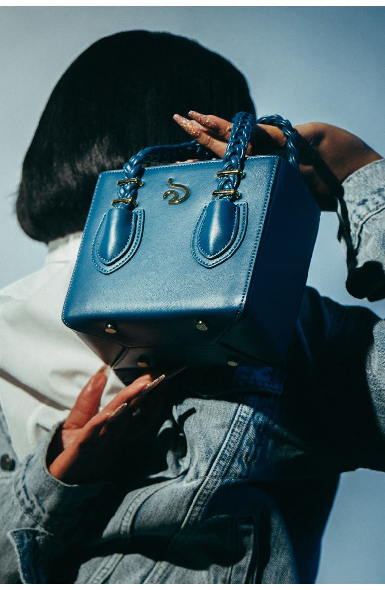 Mèsan Boxy Tote, Alternate, color, Blue