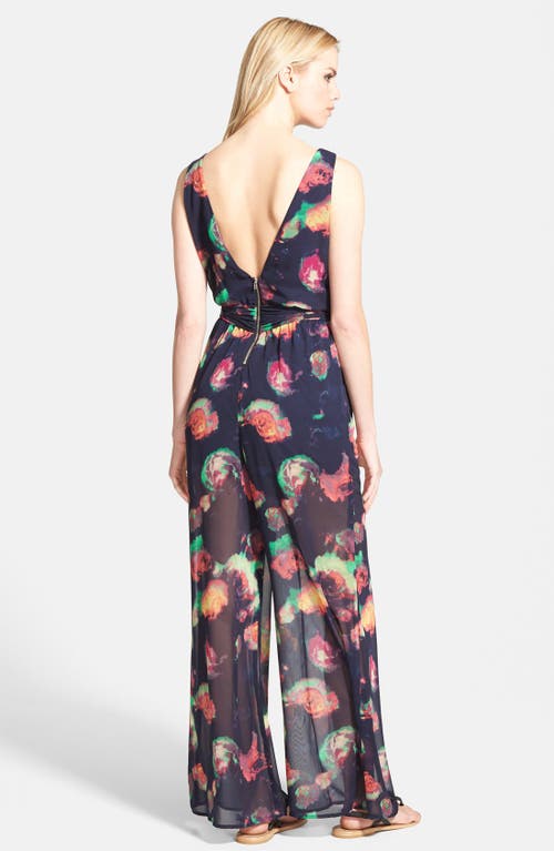 Astr The Label Tie Waist Wide Leg Jumpsuit