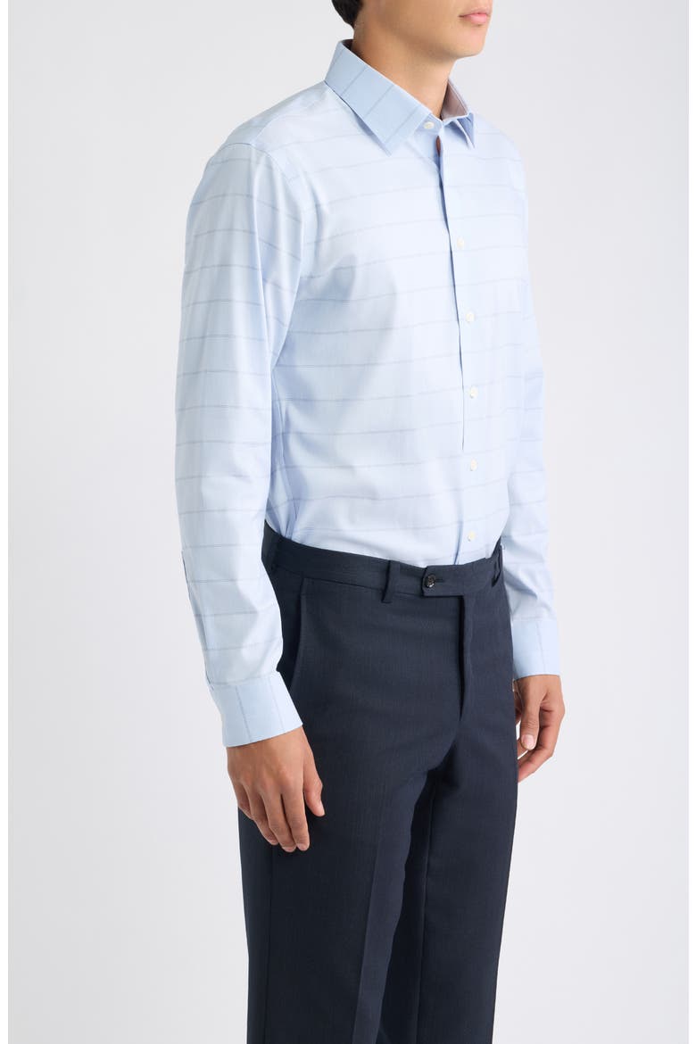 Check Performance Button-Down Shirt, Alternate, color, BLUE CASELOTTI CHECK