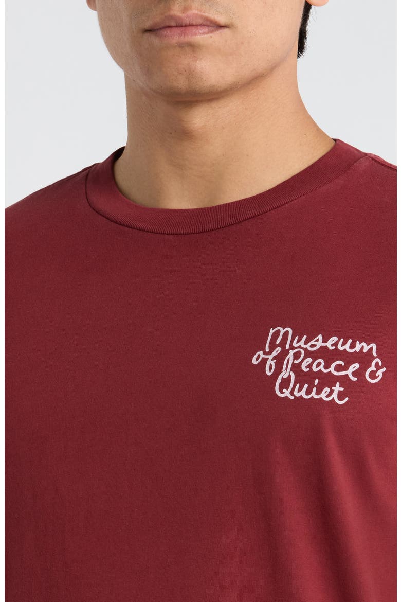 Scribble Cotton Graphic T-Shirt, Alternate, color, BURGUNDY