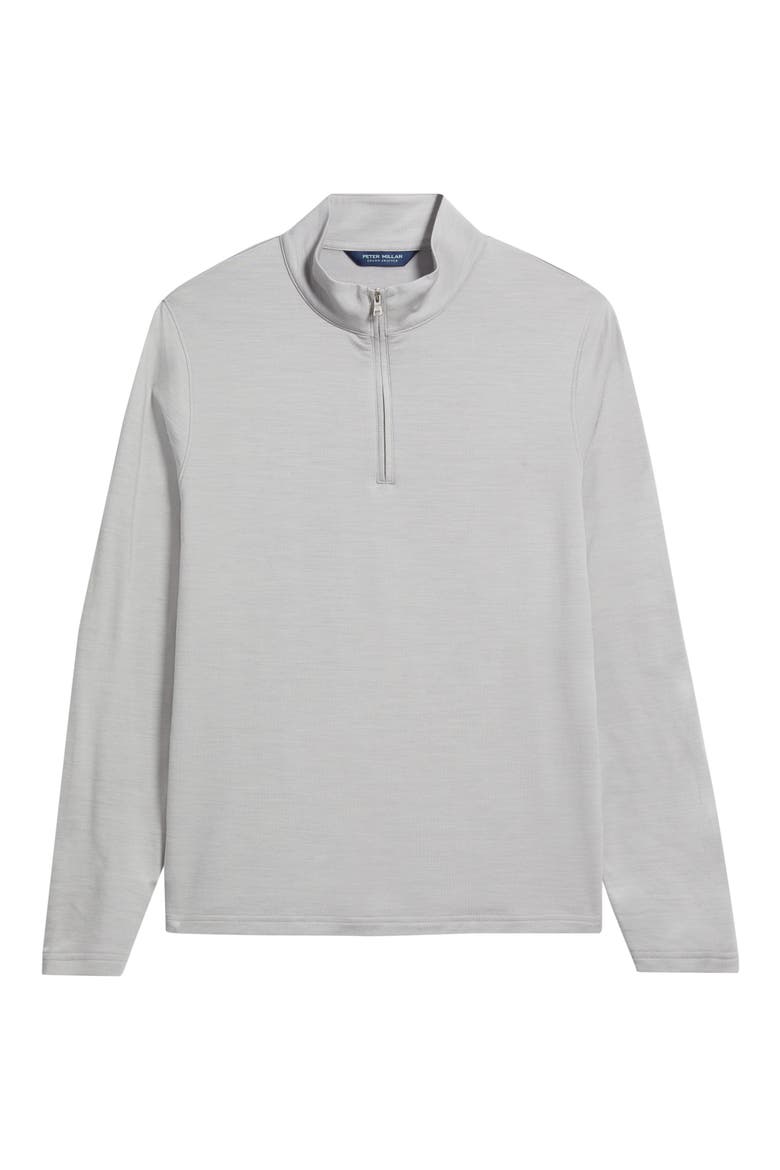 Crown Crafted Excursionist Flex Merino Wool Blend Quarter Zip, Alternate, color, GREY HEATHER