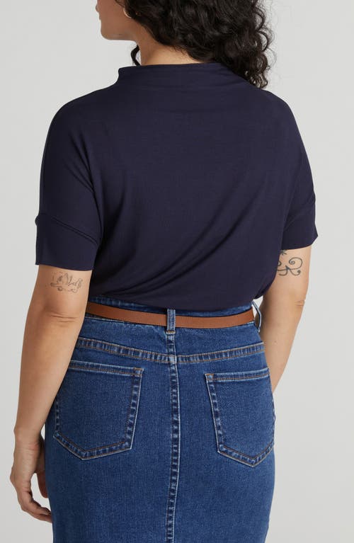 Universal Standard Petra Short Sleeve Top In Blue