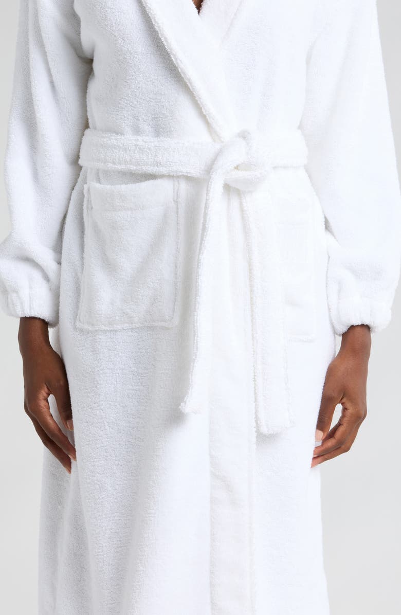 Lunya Spa Terry Robe, Alternate, color, Sincere White