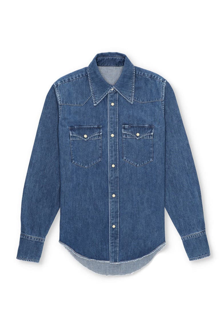 Yellowstone Stone Wash Denim Shirt, Main, color, MULTICOLOR