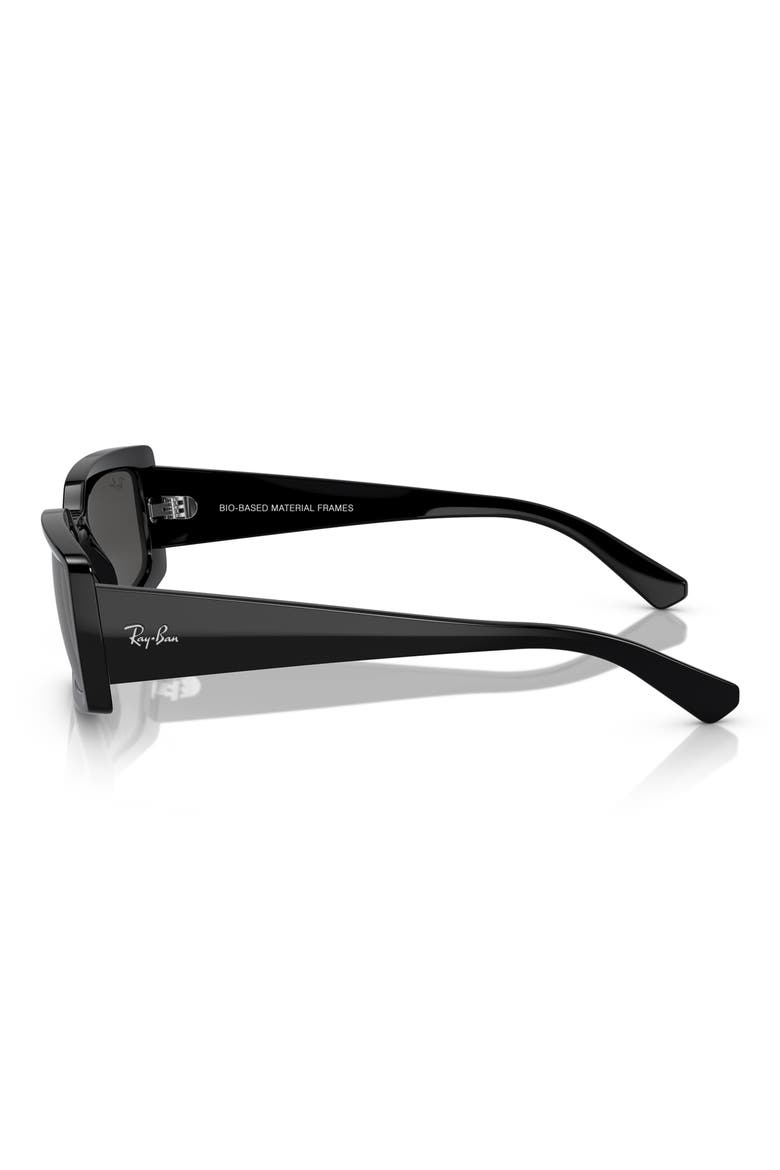 Kiliane 54mm Pillow Sunglasses, Alternate, color, BLACK / DARK GREY