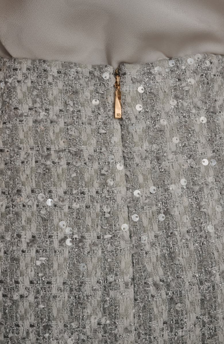 Donna Karan New York Sequin Pencil Skirt, Alternate, color, Light Vapor Multi