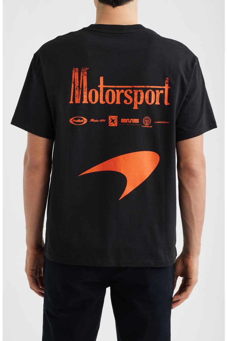 X McLaren Stirling Cotton T-Shirt, Alternate, color, BLACK