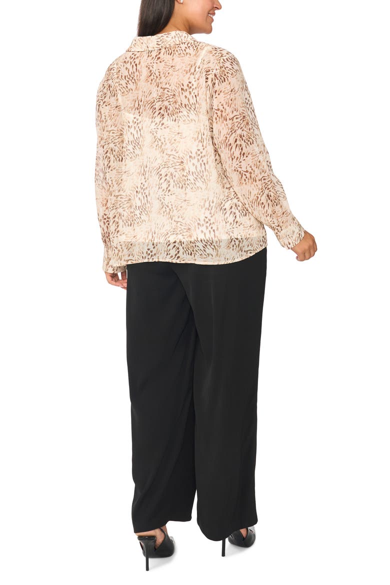 Hidden Placket Button Down Shirt, Alternate, color, AFTERGLOW