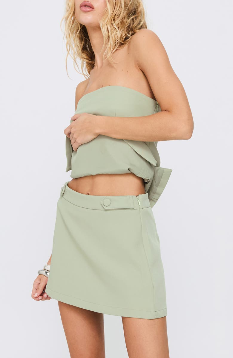 Princess Polly Full Disclosure Miniskort, Alternate, color, Green