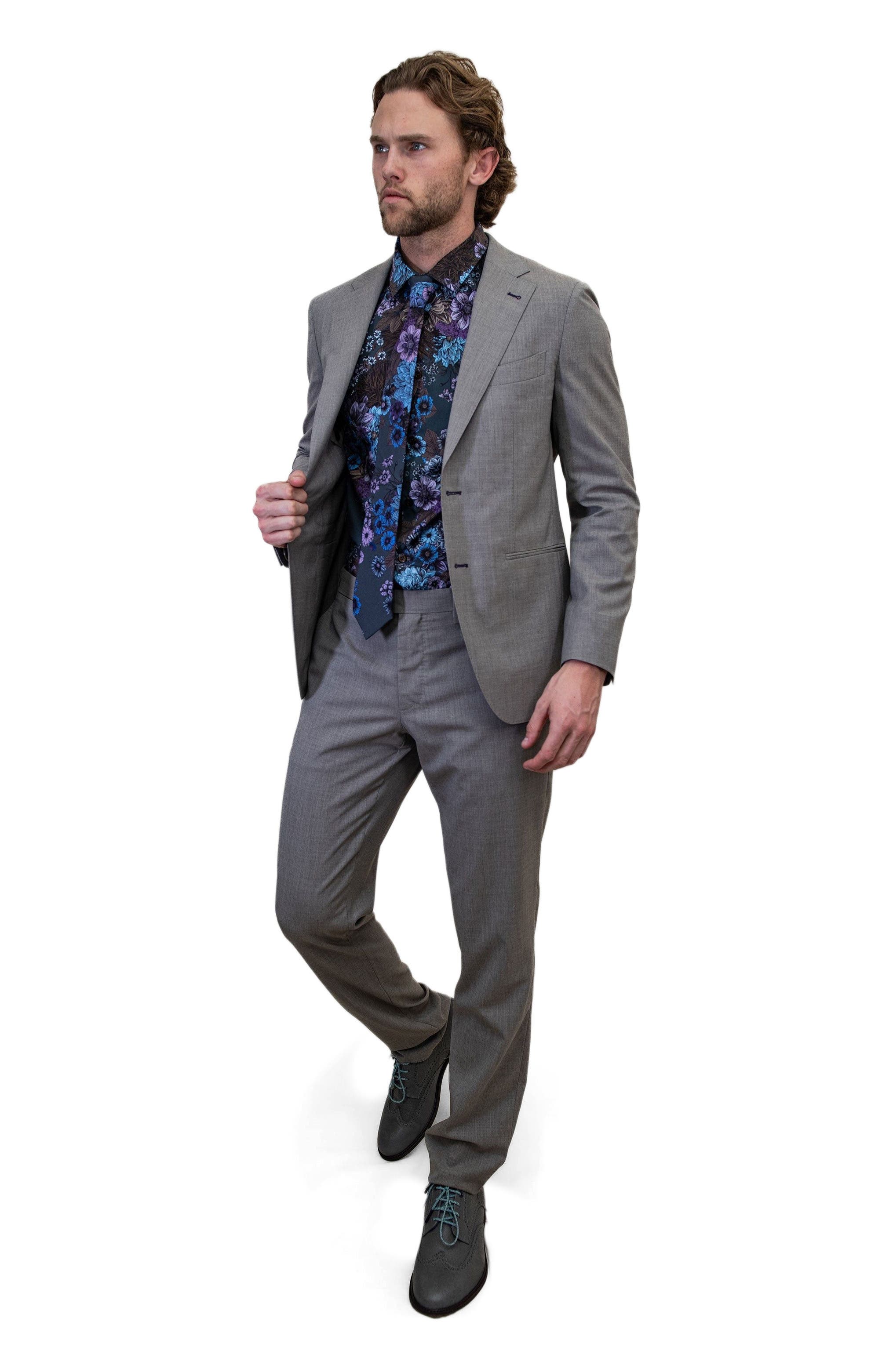 Marco Floral Charcoal