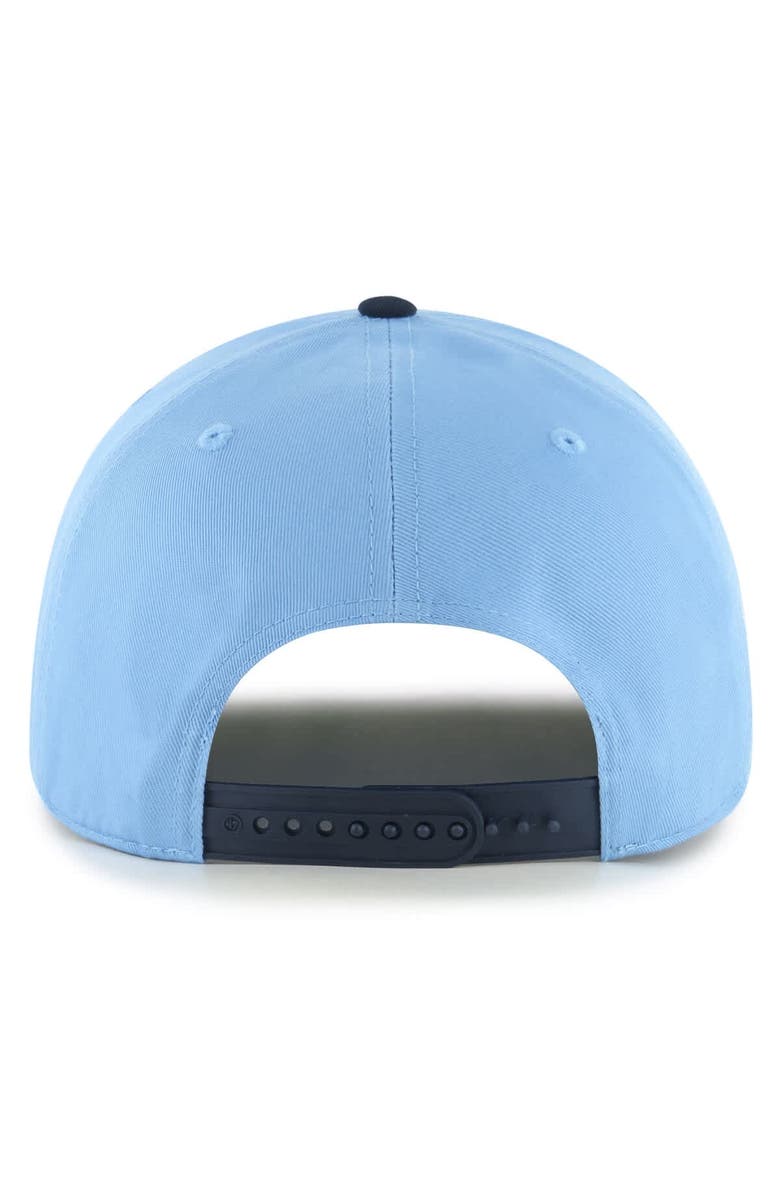 '47 Men's '47 Carolina Blue North Carolina Tar Heels Dropshadow Rope Hitch Adjustable Hat, Alternate, color, 