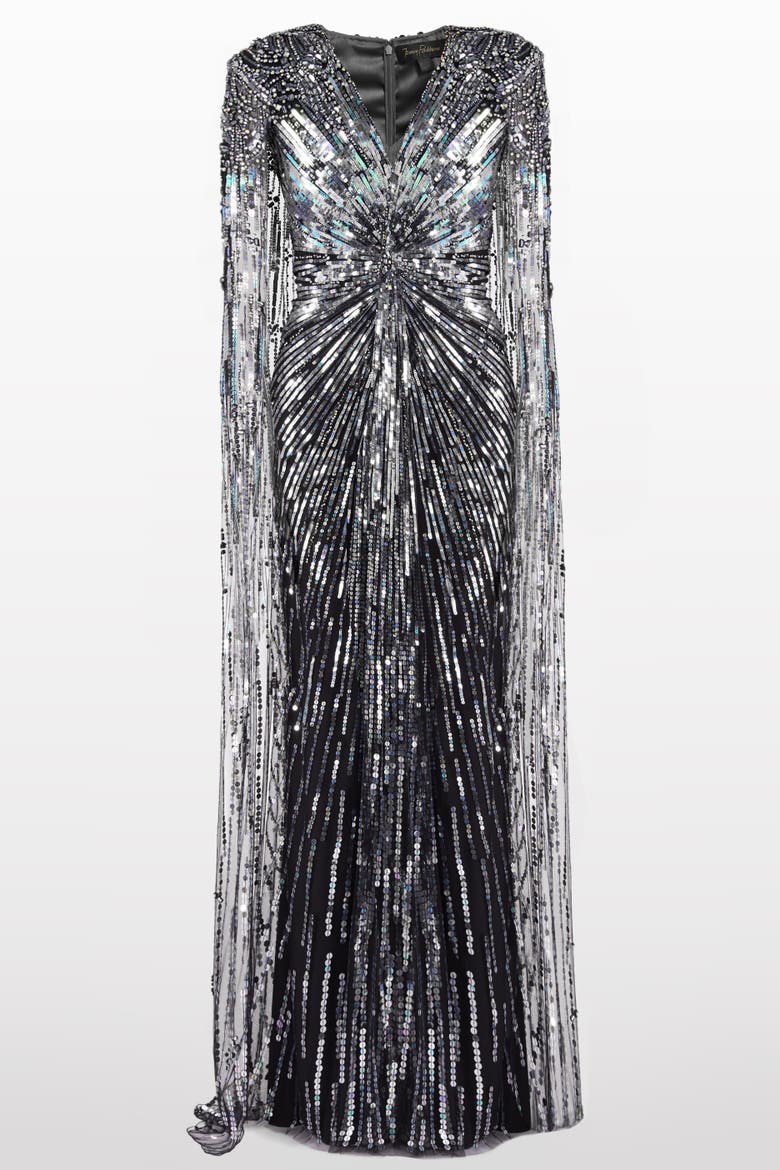 Gold Rush Gown, Main, color, Liquorice